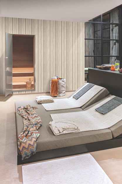 York Wallcoverings Missoni Home 5 Striped Sunset Brown Wallpaper  Stripes Browns   - MI10398
