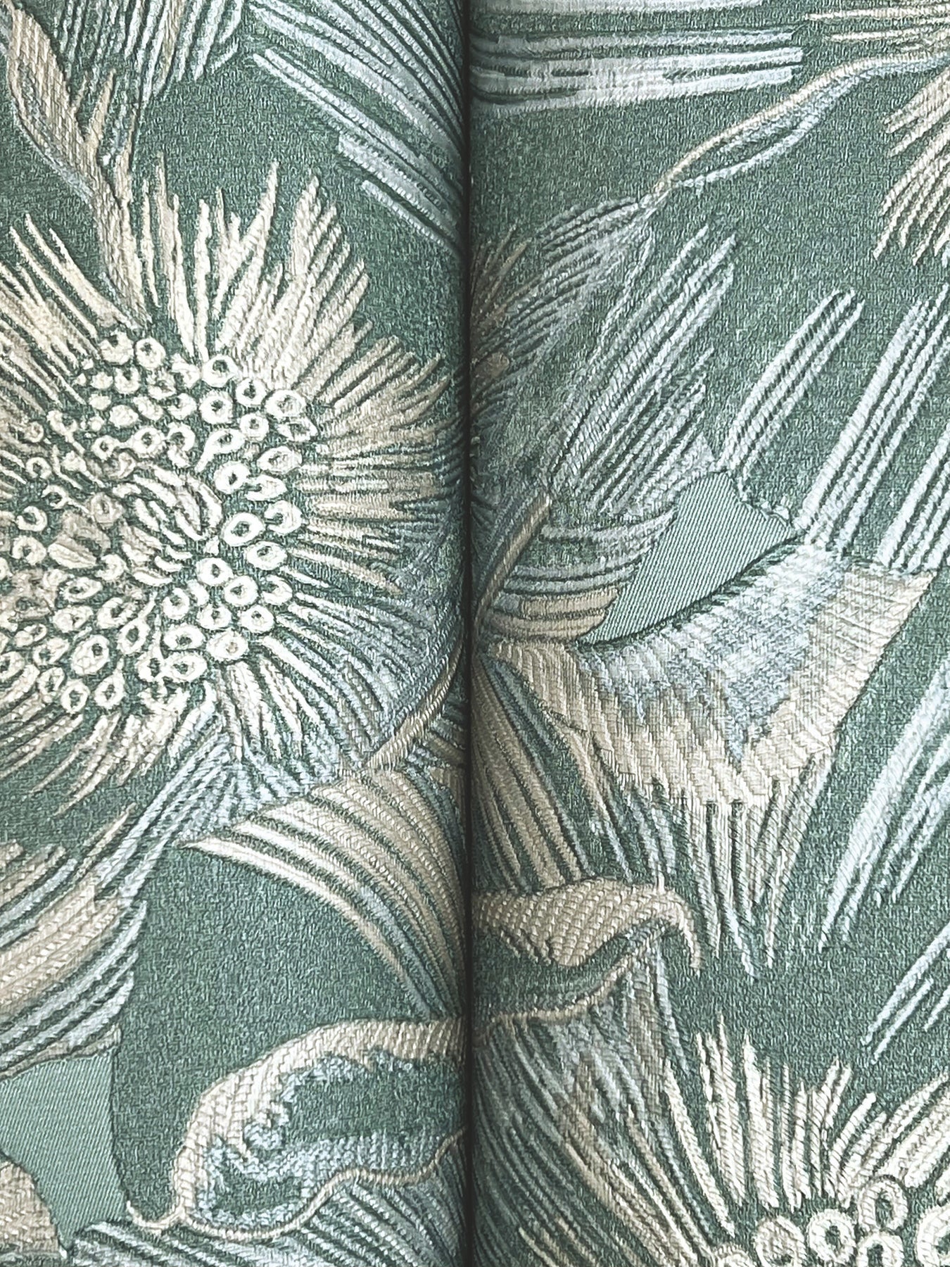 York Wallcoverings Missoni Home 5 Anemoni Teal Wallpaper Traditional Flowers Blues   - MI10504