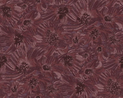York Wallcoverings Missoni Home 5 Anemoni Burgundy Wallpaper Traditional Flowers Reds   - MI10505