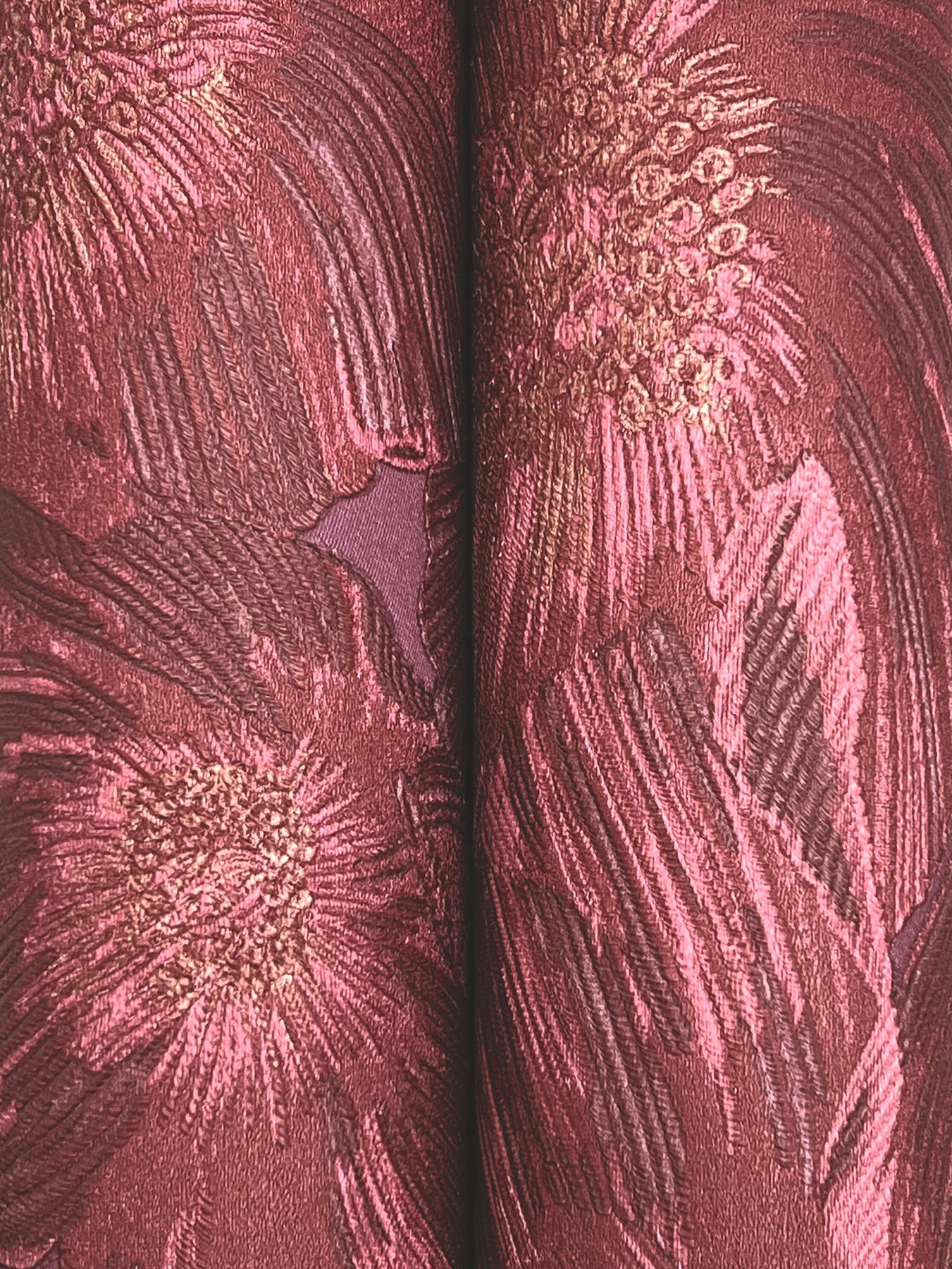 York Wallcoverings Missoni Home 5 Anemoni Burgundy Wallpaper Traditional Flowers Reds   - MI10505