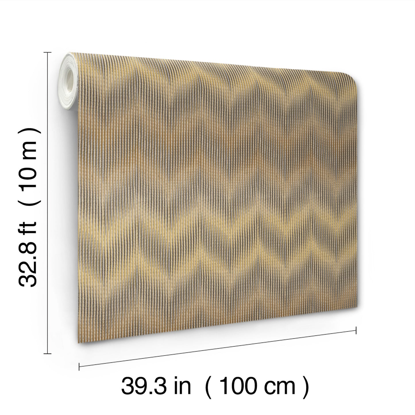 York Wallcoverings Missoni Home 5 Ande Ochre Wallpaper Eclectic Chevron Yellows   - MI10511