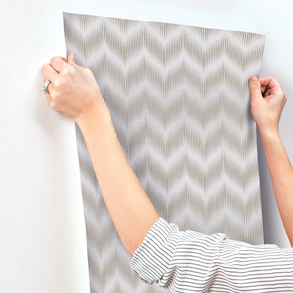 York Wallcoverings Missoni Home 5 Ande Pale Blue Wallpaper Eclectic Chevron Blues   - MI10512