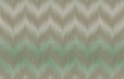 York Wallcoverings Missoni Home 5 Ande Green Wallpaper Eclectic Chevron Greens   - MI10513
