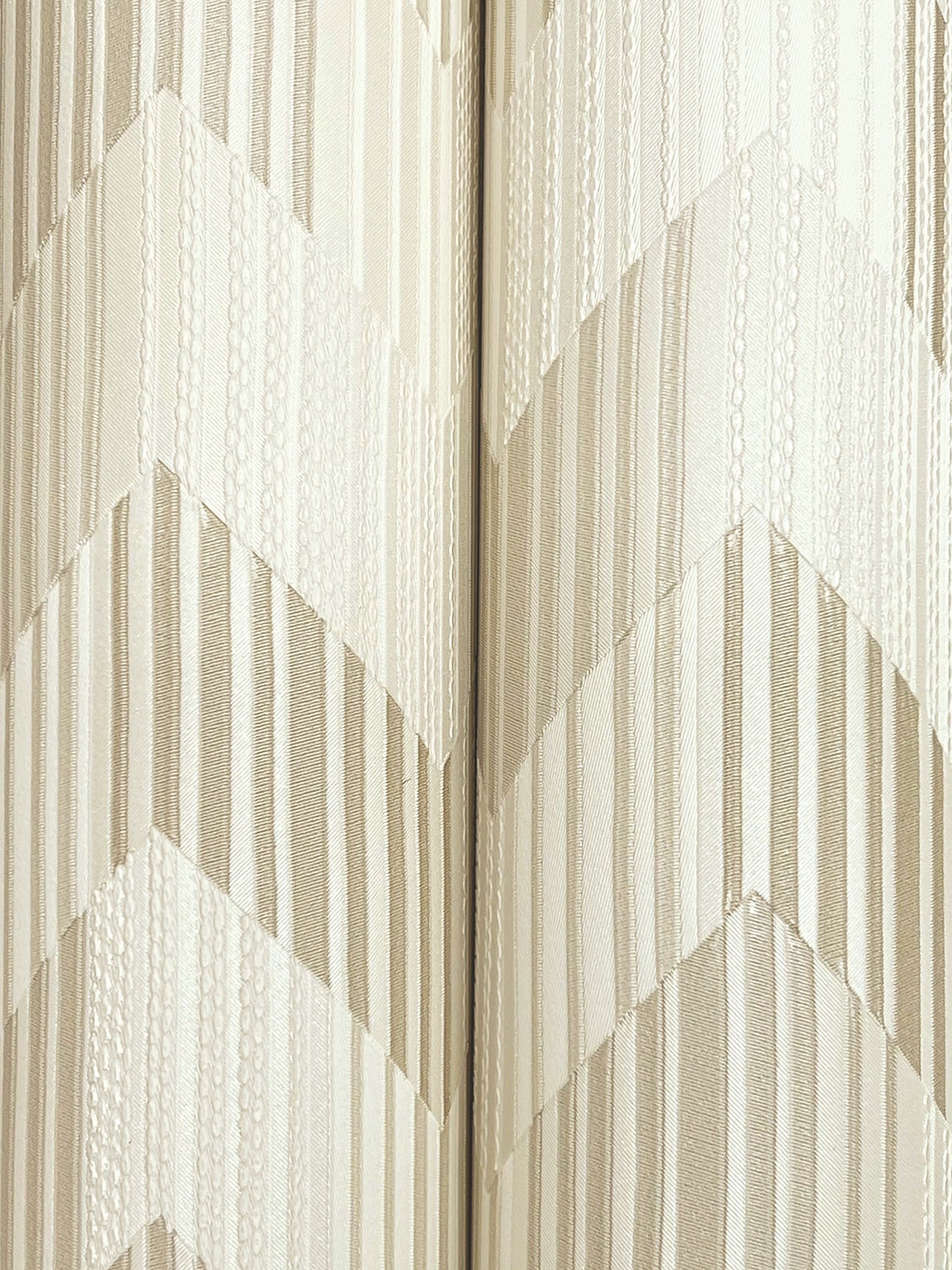 York Wallcoverings Missoni Home 5 Betulle Beige Wallpaper Eclectic Chevron Whites and Off-Whites   - MI10520