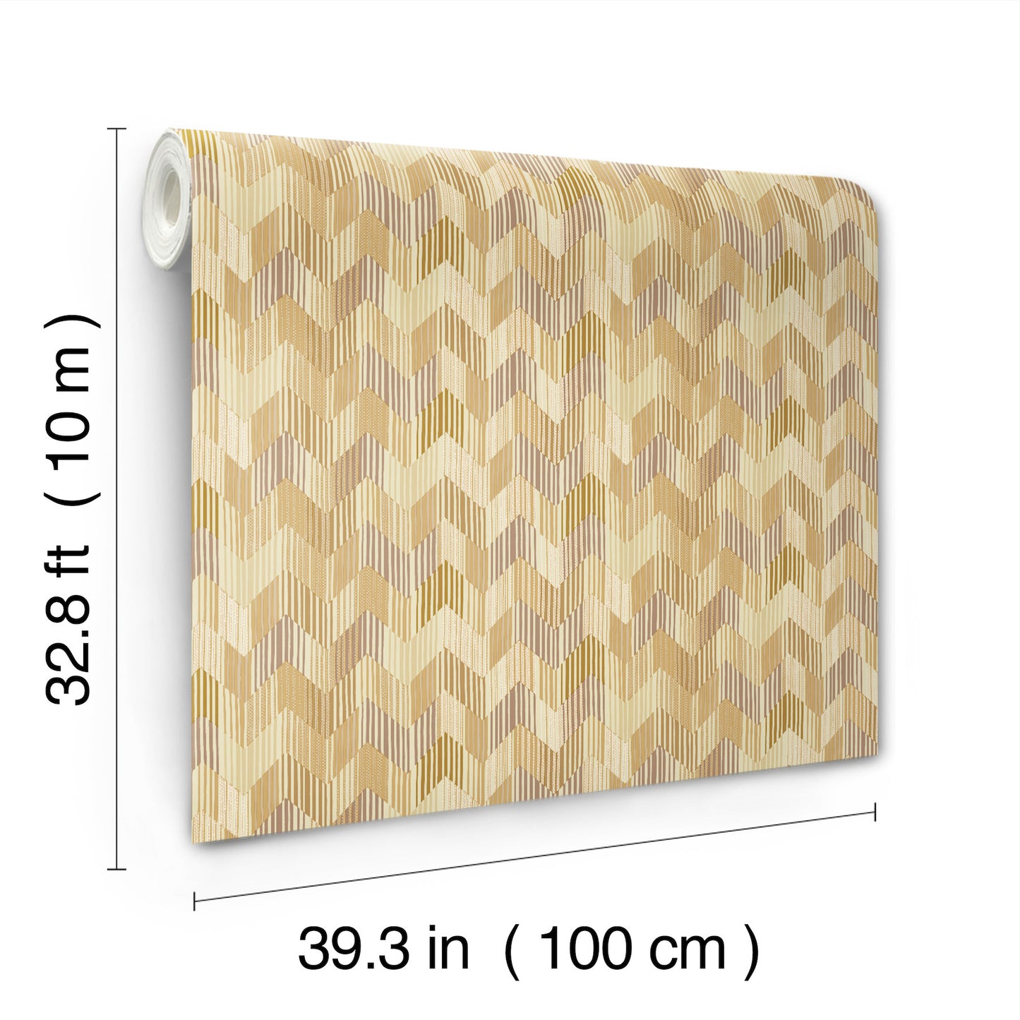 York Wallcoverings Missoni Home 5 Betulle Citrus Wallpaper Eclectic Chevron Oranges   - MI10521