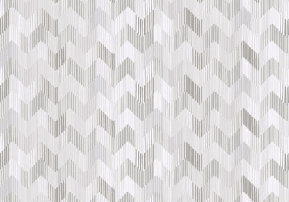 York Wallcoverings Missoni Home 5 Betulle Grey Wallpaper Eclectic Chevron Whites and Off-Whites   - MI10522
