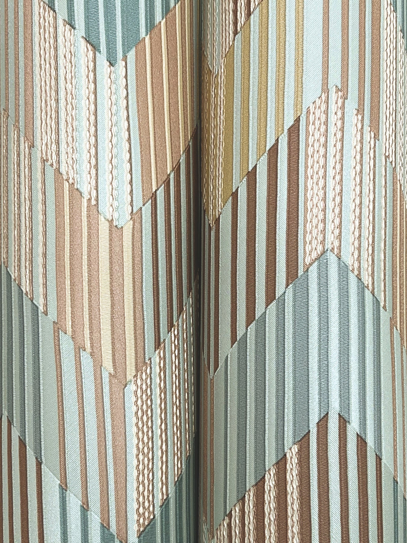 York Wallcoverings Missoni Home 5 Betulle Blue Wallpaper Eclectic Chevron Blues   - MI10523