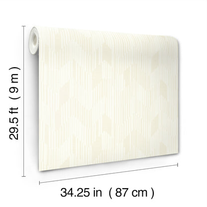 York Wallcoverings Missoni Home 5 Birch White Wallpaper Glam Grasscloth Whites and Off-Whites   - MI10525