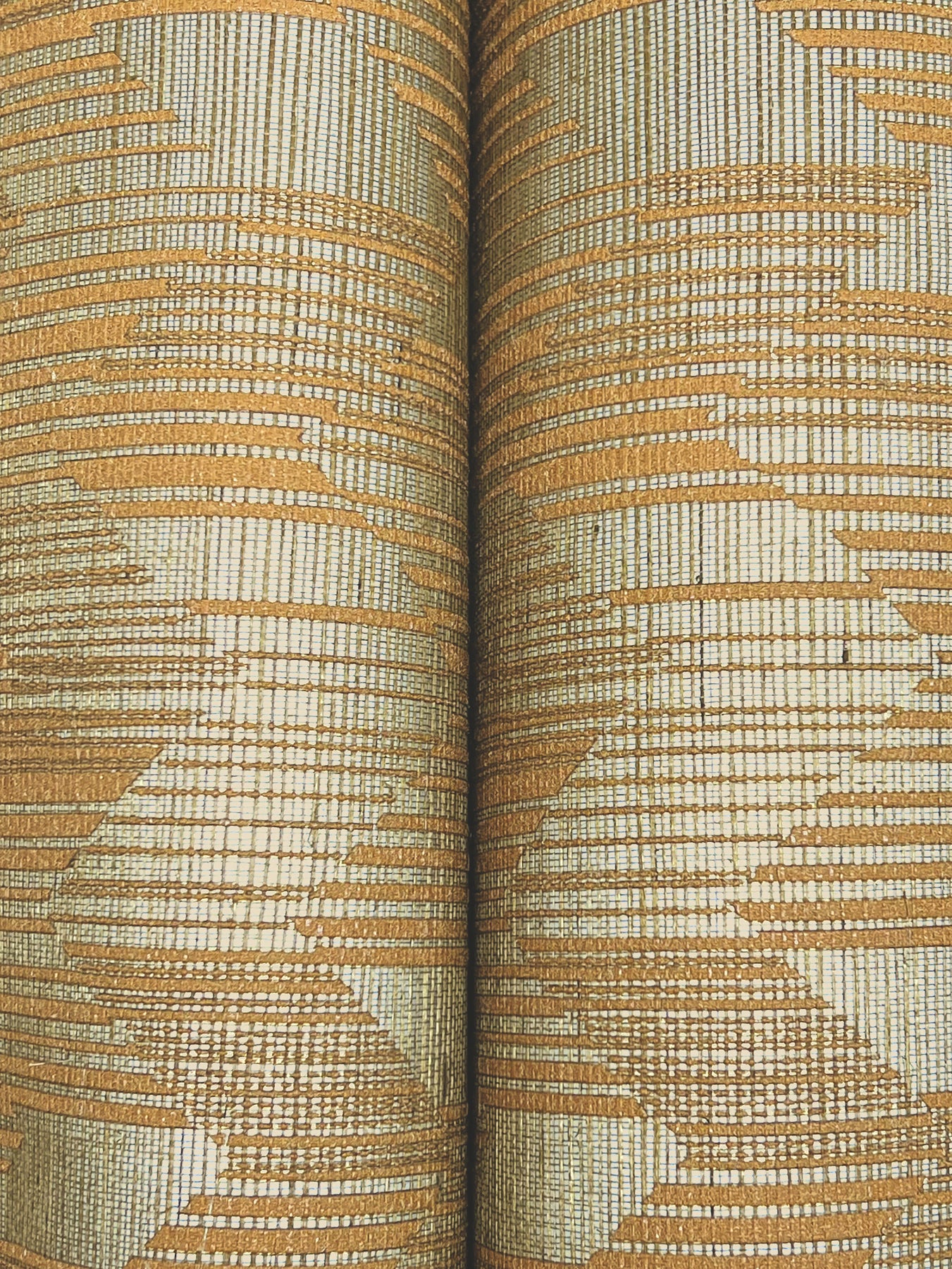 York Wallcoverings Missoni Home 5 Birch Gold Wallpaper Glam Grasscloth Yellows   - MI10526