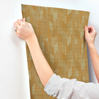 York Wallcoverings Missoni Home 5 Birch Gold Wallpaper Glam Grasscloth Yellows   - MI10526