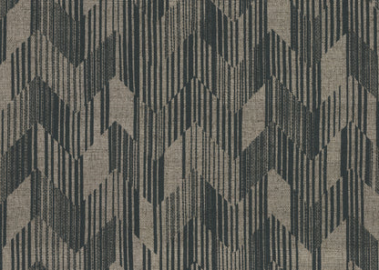 York Wallcoverings Missoni Home 5 Birch Charcoal Wallpaper Glam Grasscloth Blacks   - MI10528