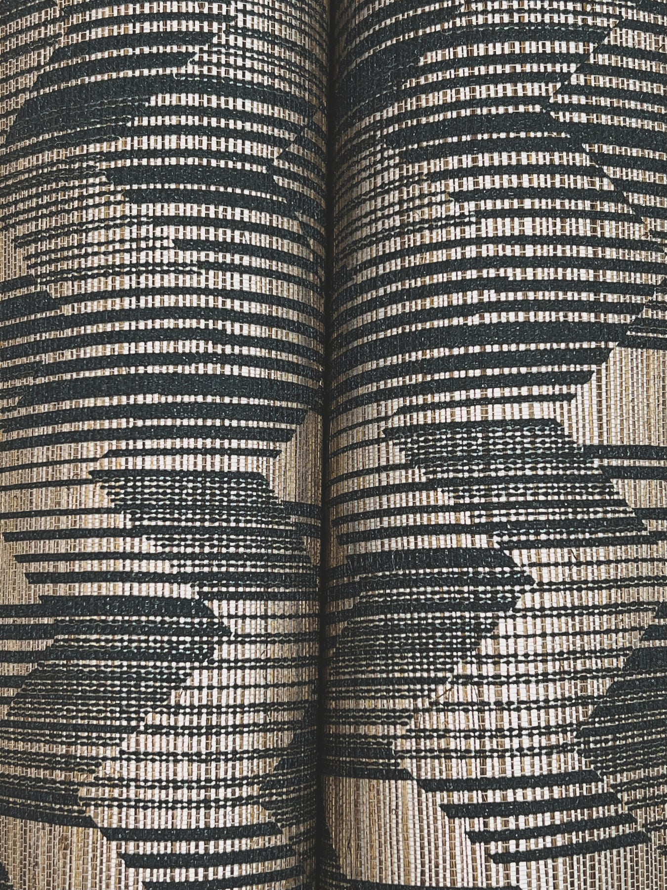 York Wallcoverings Missoni Home 5 Birch Charcoal Wallpaper Glam Grasscloth Blacks   - MI10528