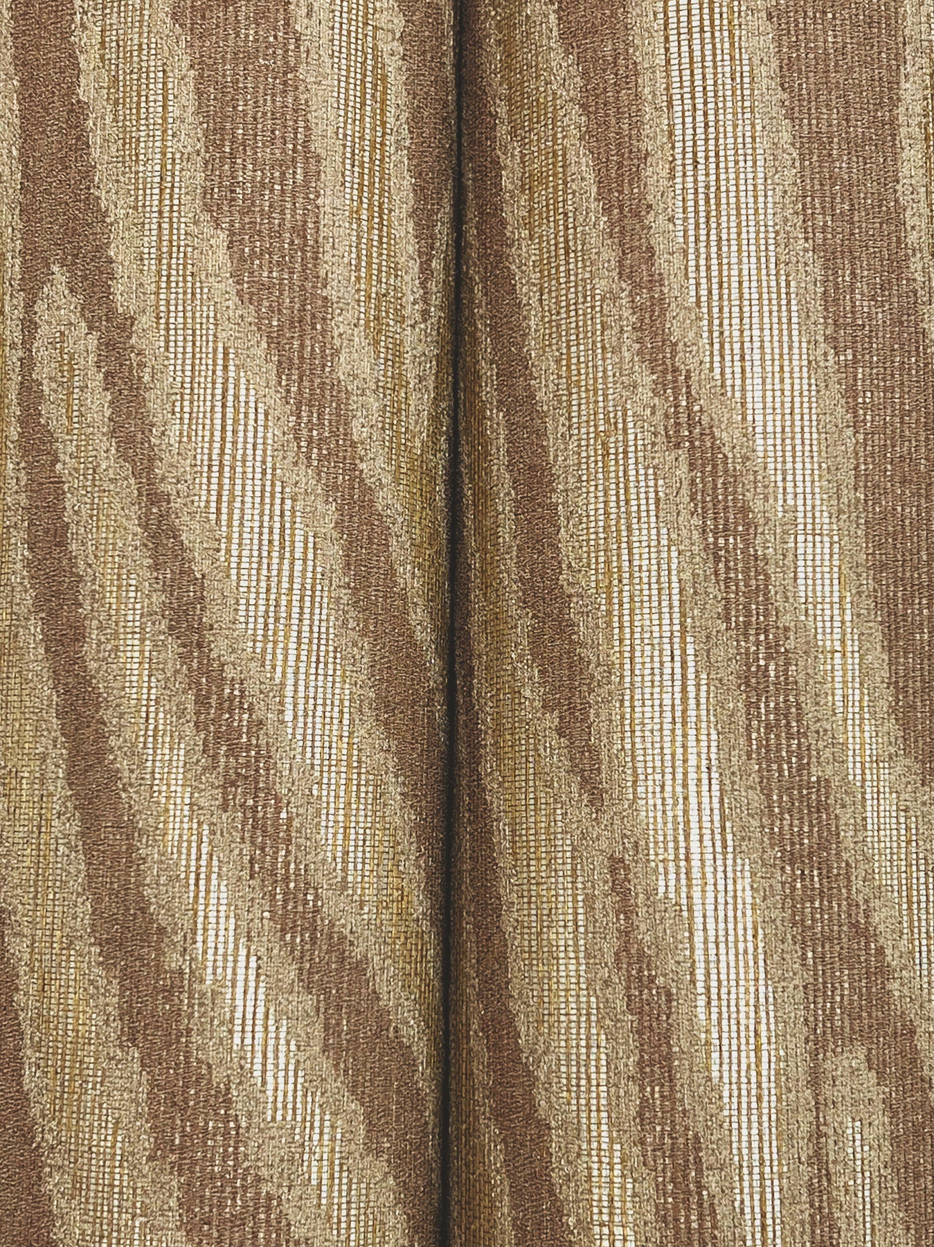 York Wallcoverings Missoni Home 5 Zambia Mauve Wallpaper Glam Grasscloth Browns   - MI10531