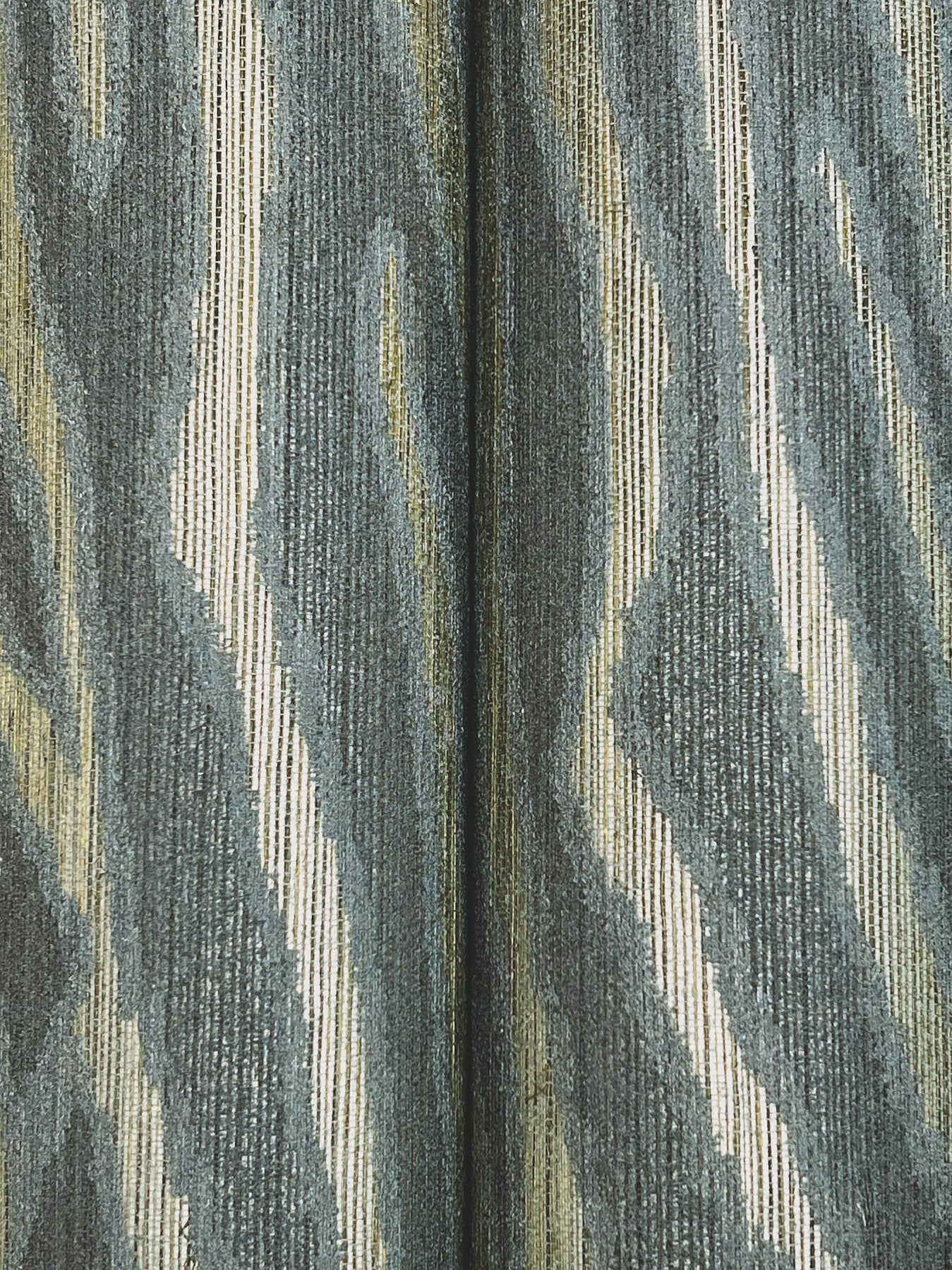 York Wallcoverings Missoni Home 5 Zambia Dark Teal Wallpaper Glam Grasscloth Blues   - MI10533