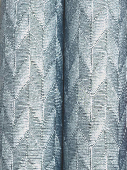 York Wallcoverings Missoni Home 5 Sestriere Dark Teal Wallpaper Masculine Chevron Blues   - MI10551