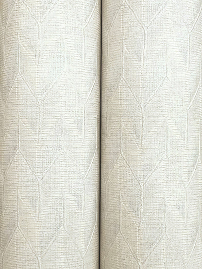 York Wallcoverings Missoni Home 5 Sestriere Cool White Wallpaper Masculine Chevron Whites and Off-Whites   - MI10552