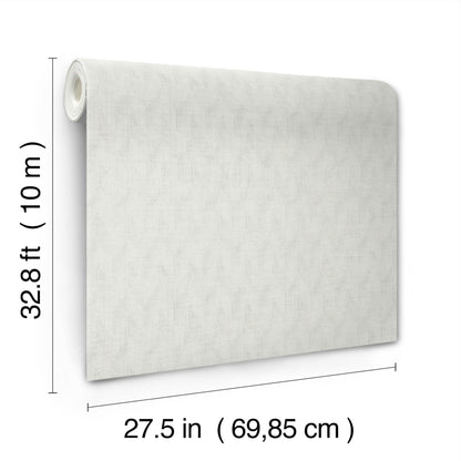 York Wallcoverings Missoni Home 5 Sestriere Silver Wallpaper Masculine Chevron Greys   - MI10553