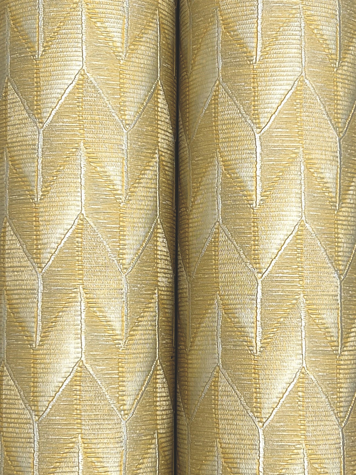 York Wallcoverings Missoni Home 5 Sestriere Golden Wallpaper Masculine Chevron Yellows   - MI10556