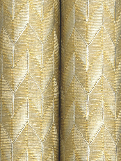 York Wallcoverings Missoni Home 5 Sestriere Golden Wallpaper Masculine Chevron Yellows   - MI10556