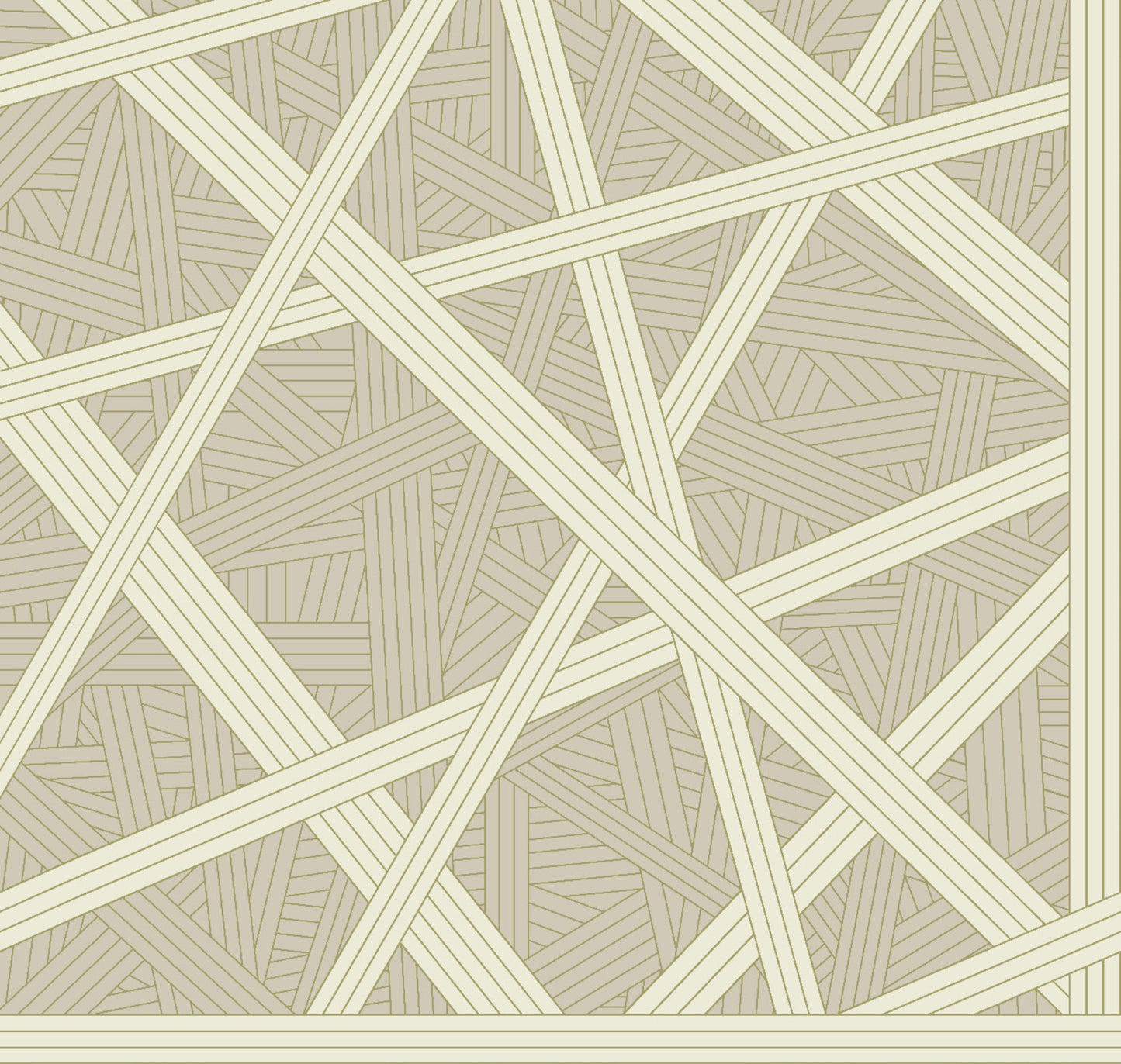 York Wallcoverings Missoni Home 5 Nastri Warm Neutral Wallpaper Modern Geometrics Beiges   - MI10561