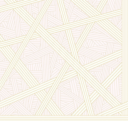 York Wallcoverings Missoni Home 5 Nastri Pink Wallpaper Modern Geometrics Pinks   - MI10562