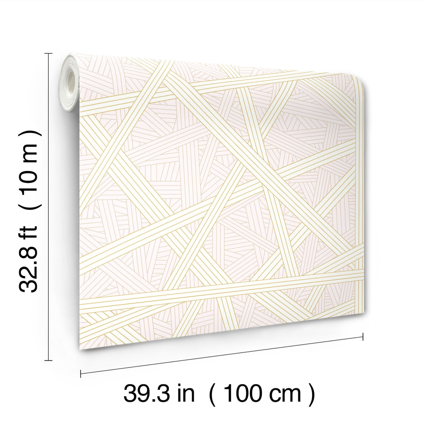 York Wallcoverings Missoni Home 5 Nastri Pink Wallpaper Modern Geometrics Pinks   - MI10562