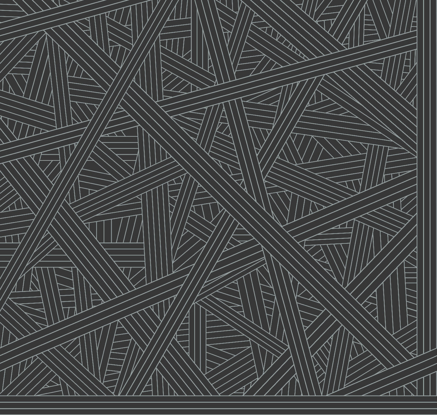 York Wallcoverings Missoni Home 5 Nastri Black Wallpaper Modern Geometrics Blacks   - MI10564