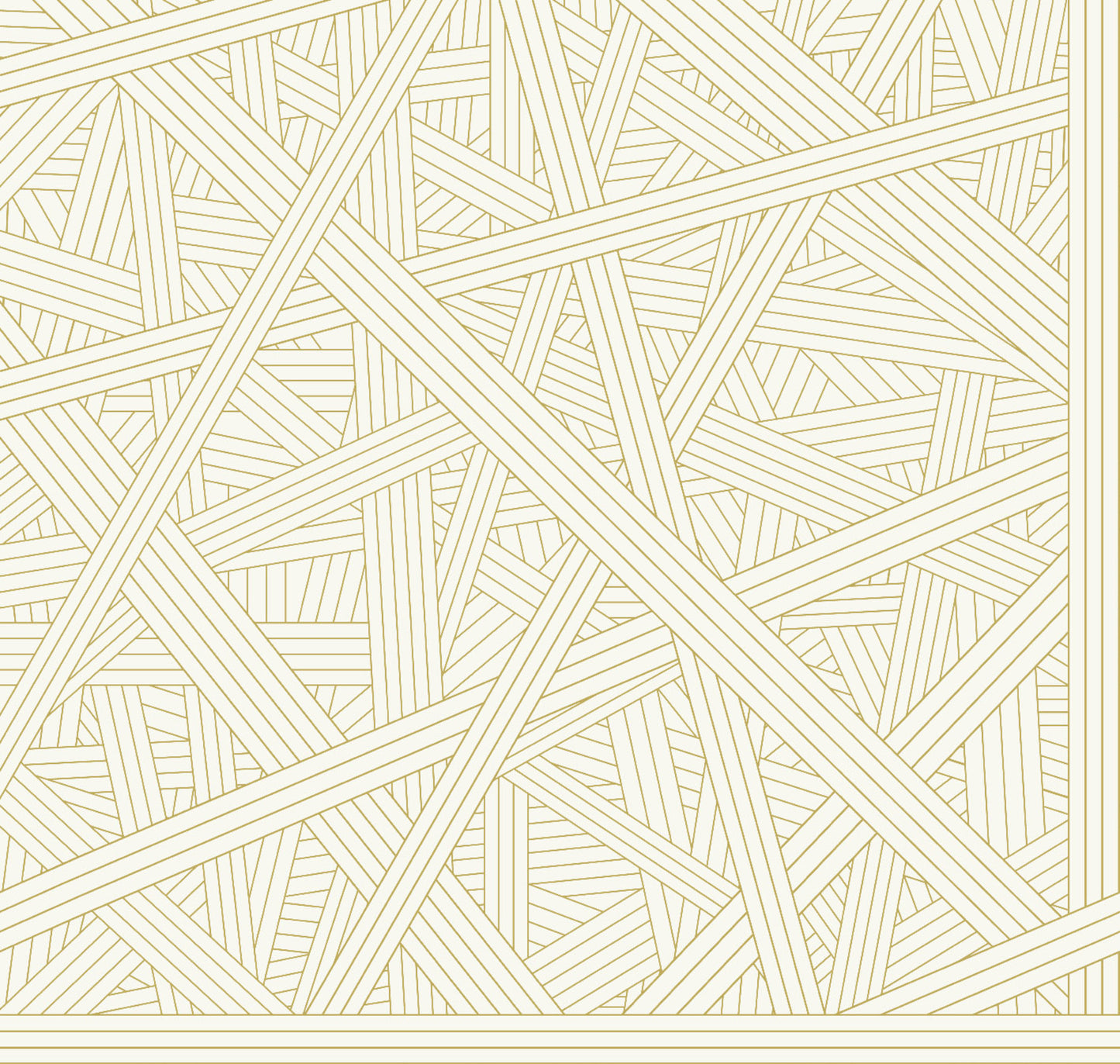 York Wallcoverings Missoni Home 5 Nastri White Wallpaper Modern Geometrics Whites and Off-Whites   - MI10565