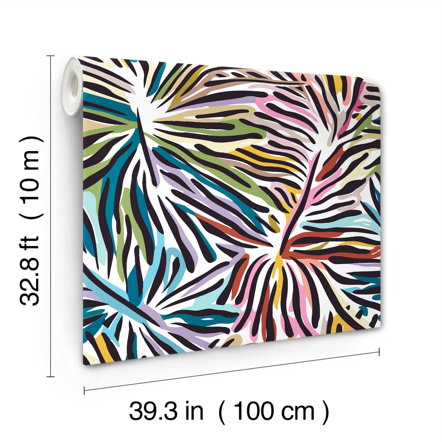 York Wallcoverings Missoni Home 5 Flora Multicolor Wallpaper Botanical Tropical Blues   - MI10575