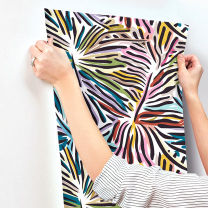 York Wallcoverings Missoni Home 5 Flora Multicolor Wallpaper Botanical Tropical Blues   - MI10575