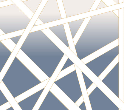 York Wallcoverings Missoni Home 5 Nastri Shade Blue Wall Mural Feature Wall Geometrics Blues  Wallpaper - MI10581M