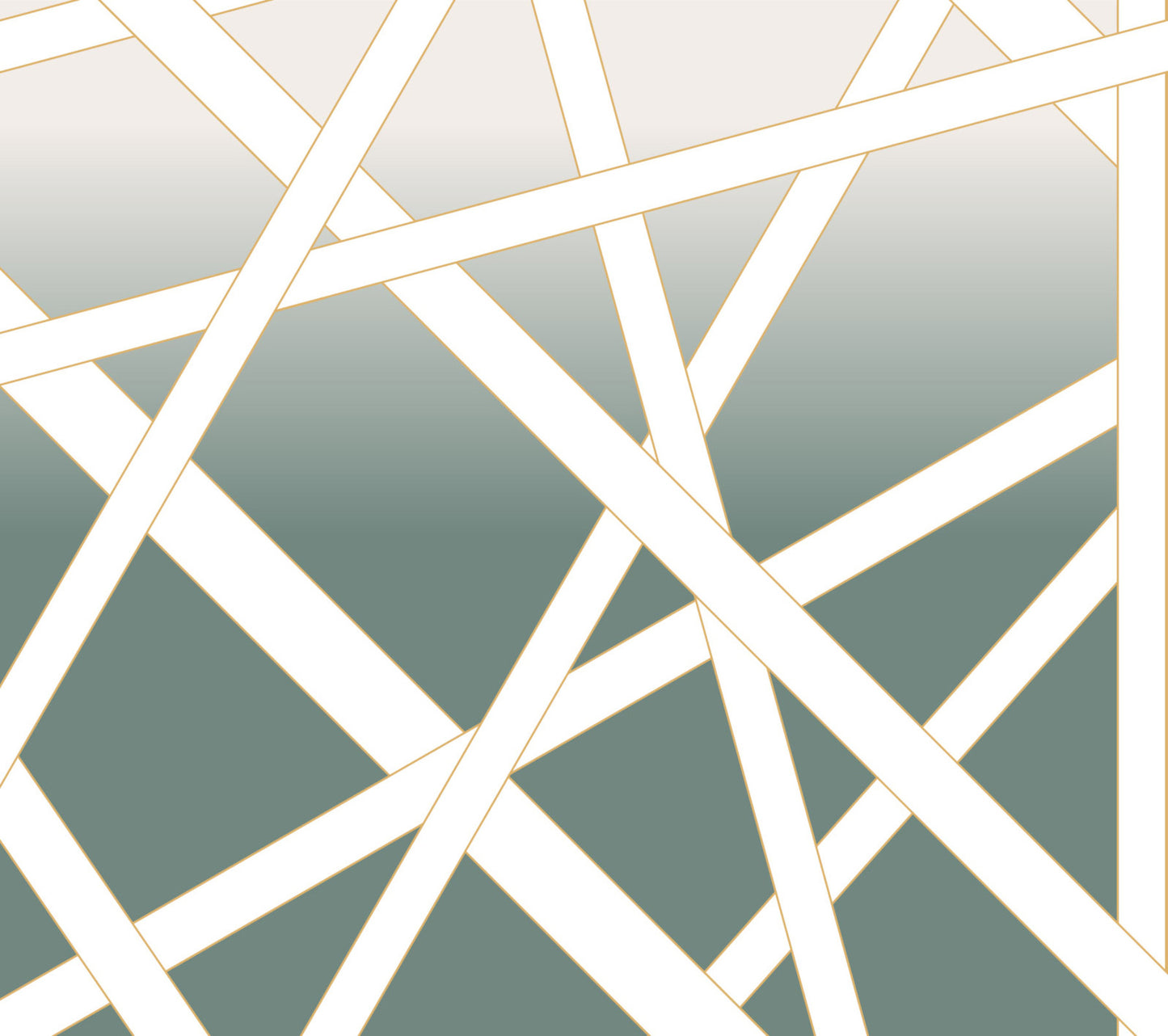 York Wallcoverings Missoni Home 5 Nastri Shade Green Wall Mural Feature Wall Geometrics Greens  Wallpaper - MI10582M