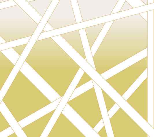 York Wallcoverings Missoni Home 5 Nastri Shade Yellow Wall Mural Feature Wall Geometrics Yellows  Wallpaper - MI10583M