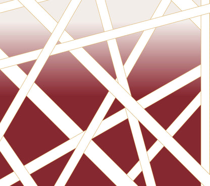 York Wallcoverings Signature Textures Nastri Shade Red Wall Mural Feature Wall Geometrics Reds  Wallpaper - MI10585M