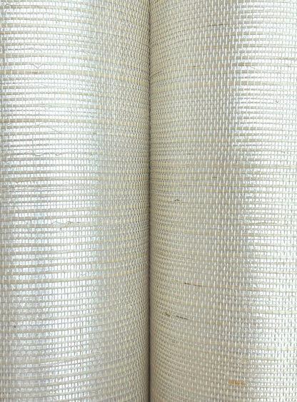 York Wallcoverings Missoni Home 5 Raffia White Wallpaper Traditional Grasscloth Whites and Off-Whites   - MI4762