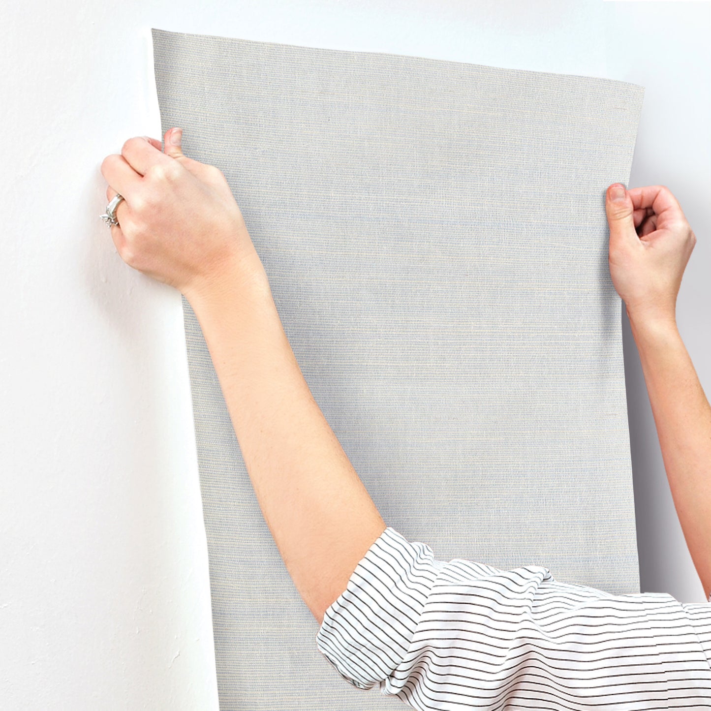 York Wallcoverings Missoni Home 5 Raffia White Wallpaper Traditional Grasscloth Whites and Off-Whites   - MI4762