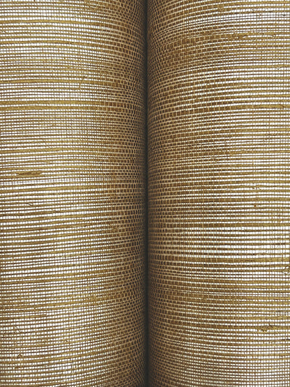York Wallcoverings Magnolia Home High Performance Raffia Natural Wallpaper Traditional Grasscloth Oranges   - MI4766