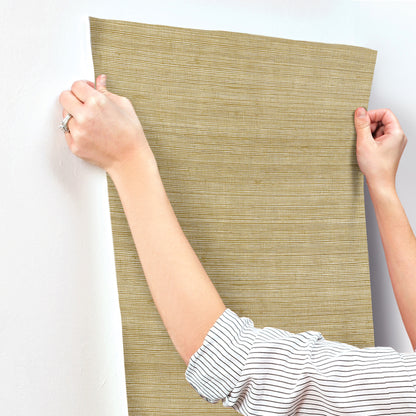 York Wallcoverings Magnolia Home High Performance Raffia Natural Wallpaper Traditional Grasscloth Oranges   - MI4766