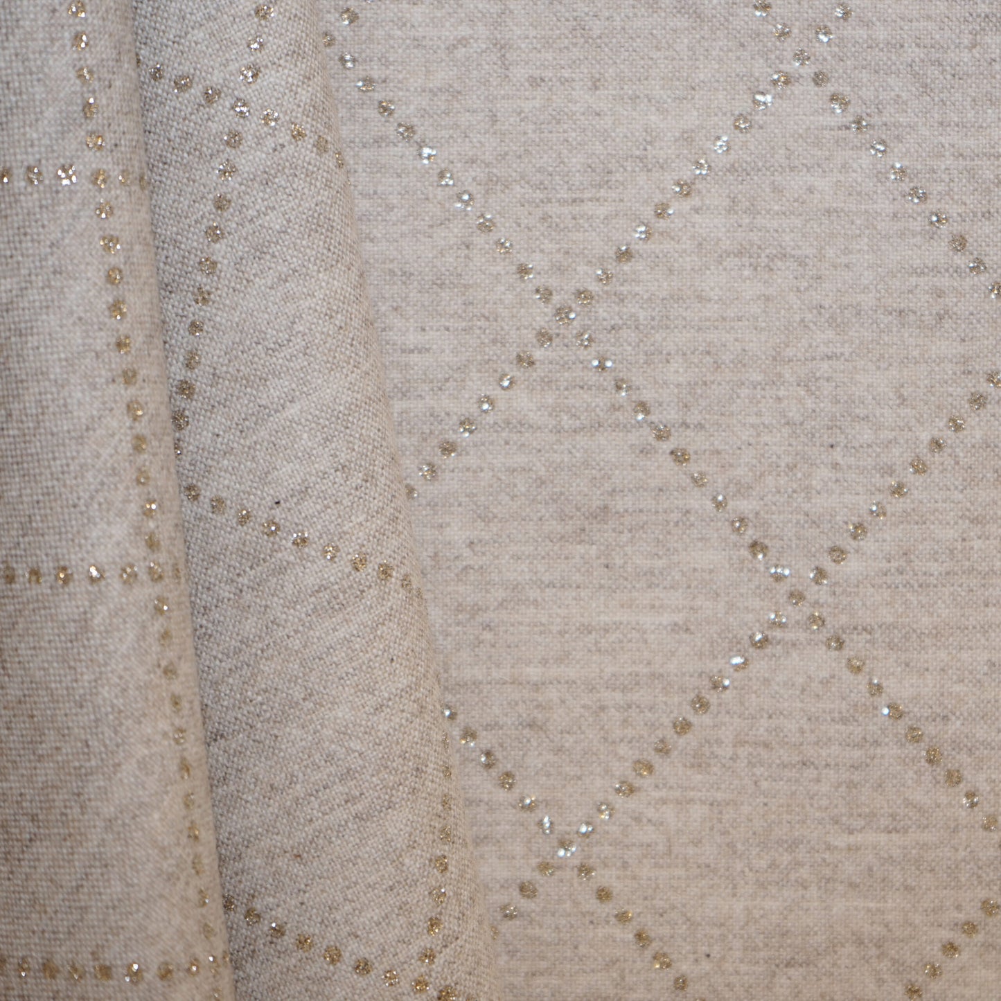 JF Fabrics JF Studio MIA 33 Fabric Traditional,Transitional,Contemporary,Diamond,Metallic Creme,Beige  Wool - 6002433 SJ101