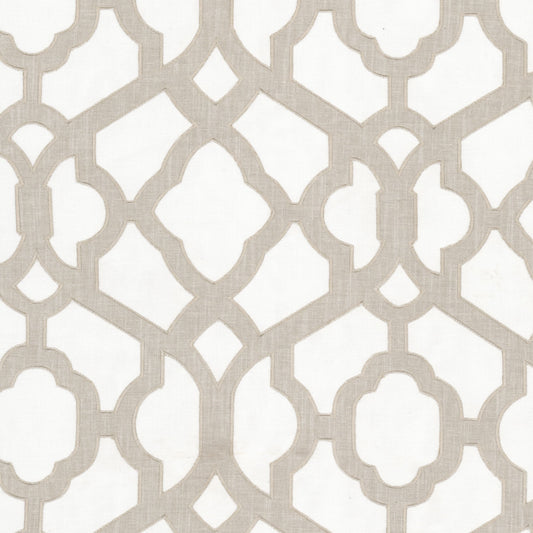 STOUT TEXTILES  MULTIPURPOSE,EMBROIDERIES TRADITIONAL, SCROLL KHAKI,PONGEE   - MICA-2