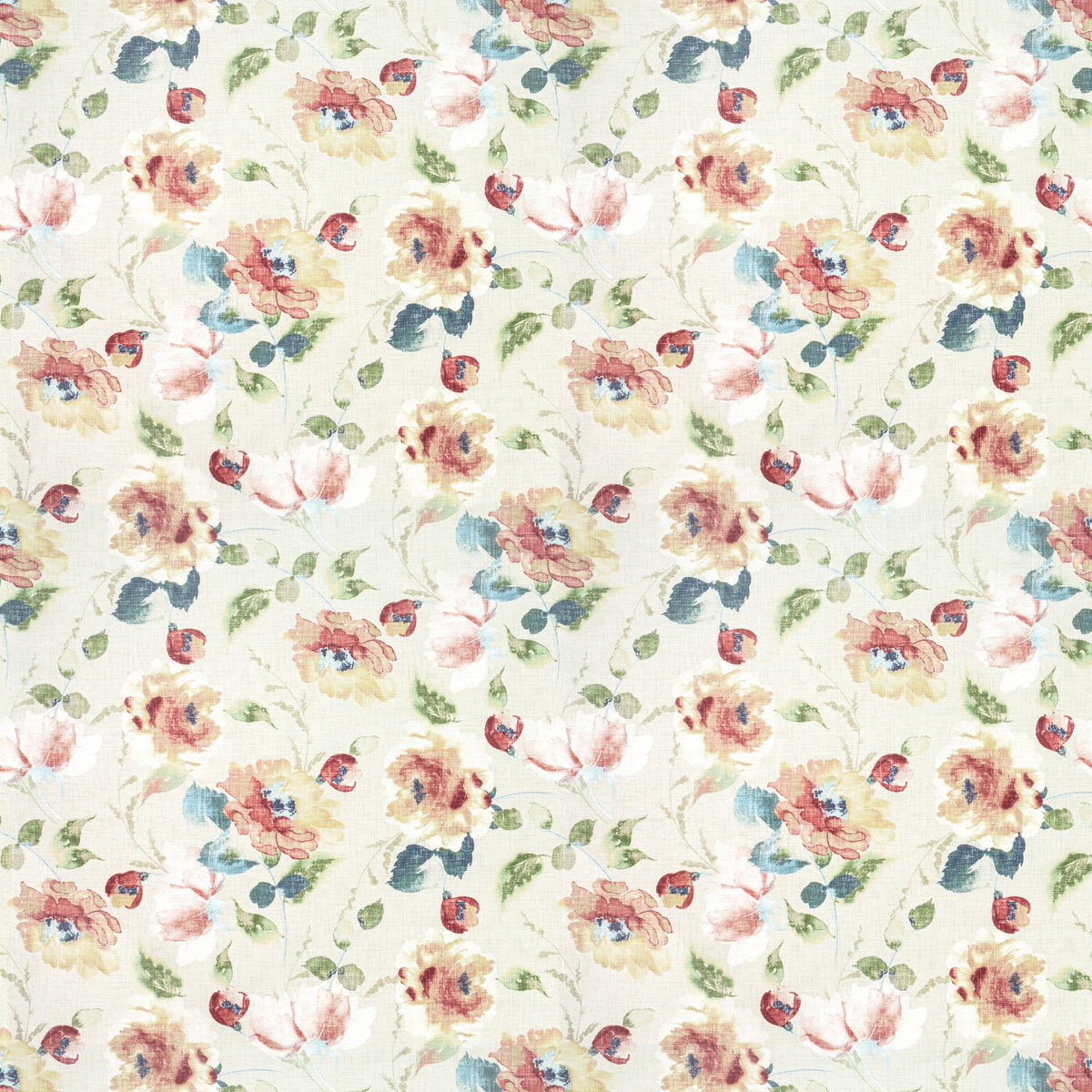 STOUT TEXTILES  MULTIPURPOSE,PRINT TRANSITIONAL,, FLORAL ROSEWOOD   - MIDA-1