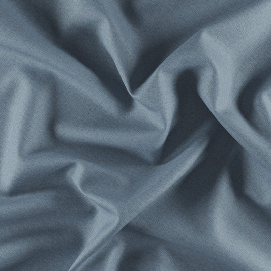 JF Fabrics  MIDNIGHT 65 Fabric Plain Blue  Blackout, Linen Texture - 8165065 J8691