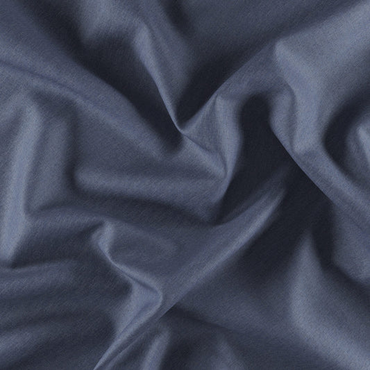JF Fabrics  MIDNIGHT 69 Fabric Plain Blue  Blackout, Linen Texture - 8165069 J8691