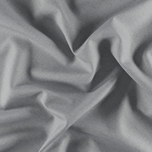 JF Fabrics  MIDNIGHT 96 Fabric Plain Grey,Silver  Blackout, Linen Texture - 8165096 J8691