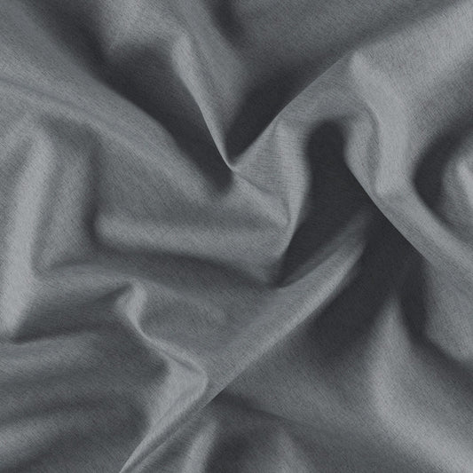 JF Fabrics  MIDNIGHT 98 Fabric Plain Grey,Silver  Blackout, Linen Texture - 8165098 J8691