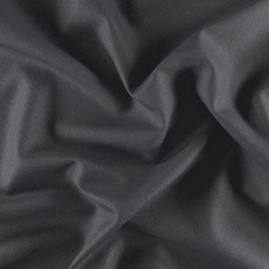 JF Fabrics  MIDNIGHT 99 Fabric Plain Black  Blackout, Linen Texture - 8165099 J8691