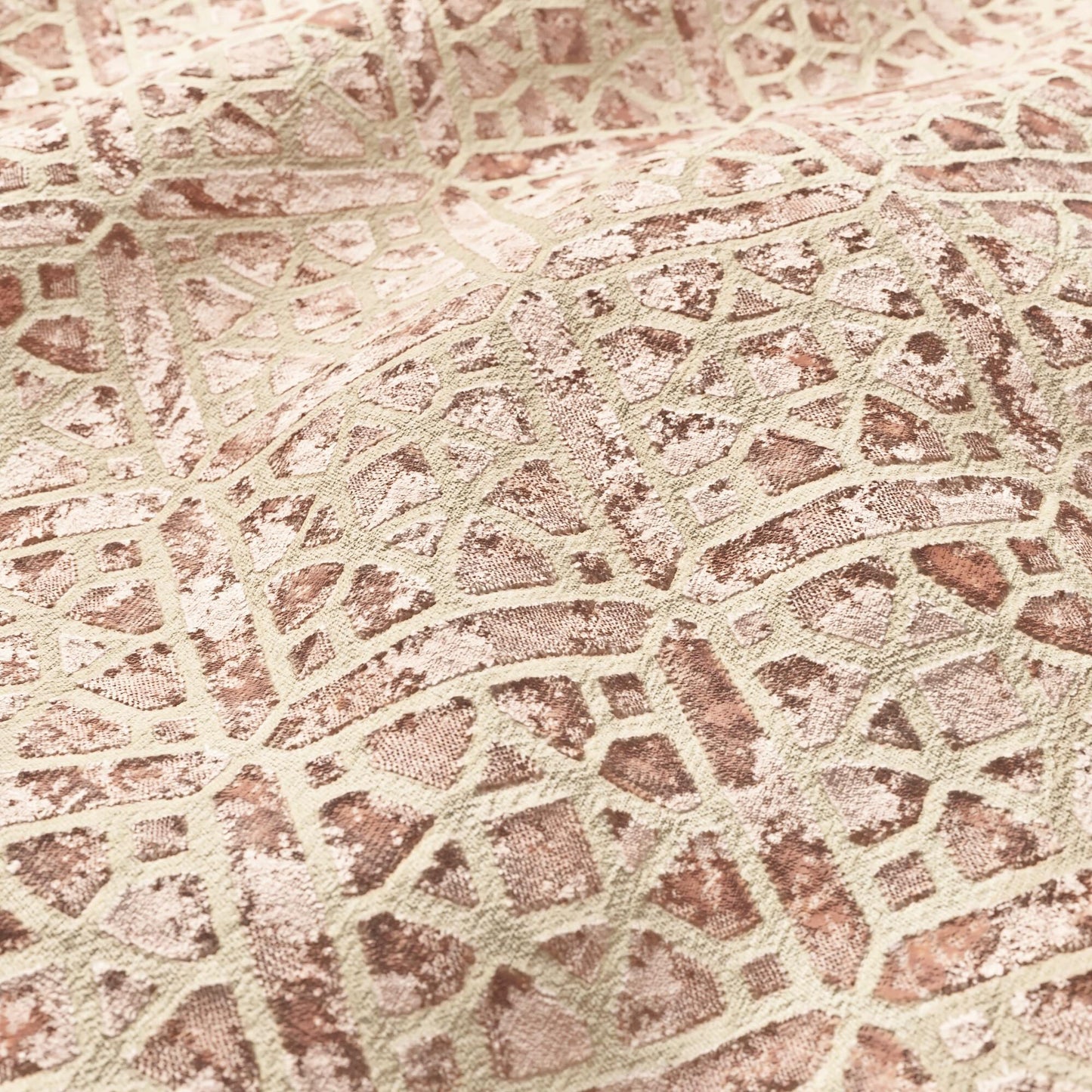 JF Fabrics MIDWAY 42 Fabric Geometric, Transitional, Contemporary Pink, Blush  Velvet - 8999242 J9181