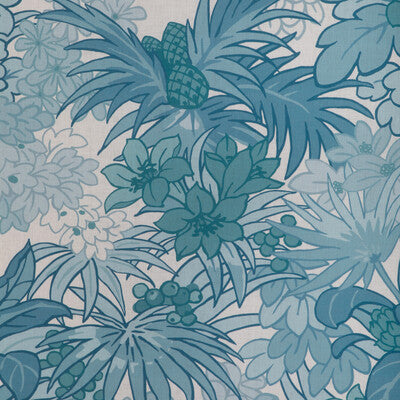 KRAVET BASICS PRINT BOTANICAL & FLORAL BLUE,TURQUOISE,BLUE   - MILANI.513.0