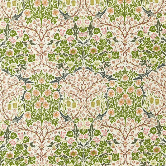 MORRIS & CO Blackthorn Weave Fabric Contemporary, Floral Nettle,Clay   - MIND237557