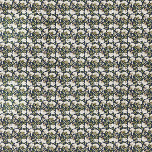 MORRIS & CO Wardle Weave Fabric Contemporary, Floral Indigo   - MIND237568